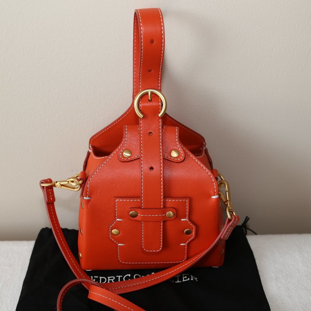 Paris based Belgian designer Cédric Charlier Made in Italy Runway bag Mint - Picture 2 of 12